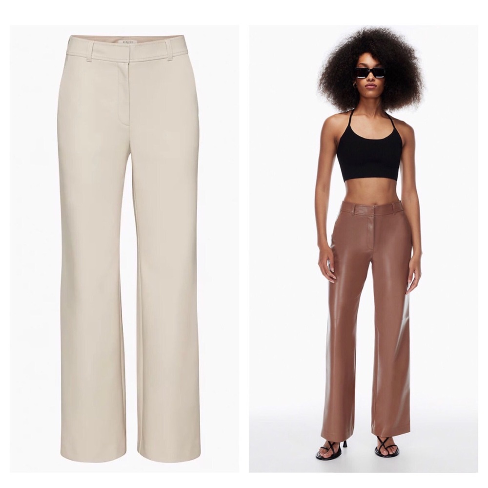 Babaton Wide Leg Pants in Cream